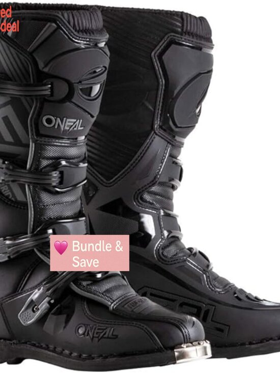 Dirt Bike Boots Motorcycle Boots Calf High Water Resistant Buckle Closure Round